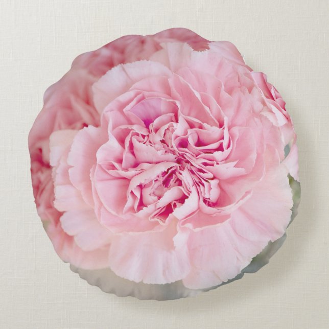 Roze bloemen rond kussen (Achterkant)