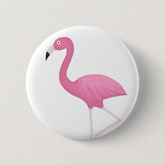 roze bloemen ronde button 5,7 cm (Voorkant)