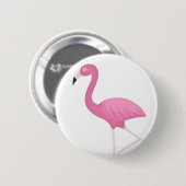 roze bloemen ronde button 5,7 cm (Voorkant /achterkant)