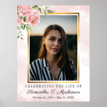 Roze Bloemen Roos Foto Waterverf Begrafenis