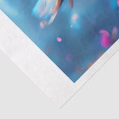 Roze Bloemen Roos Uil Tissuepapier (Detail)