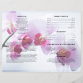 Roze Bloemen Rouw Template (Achterkant)