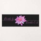 Roze bloemen Roze Daisy - adem in. adem uit Yogamat (Voorkant (horizontaal))