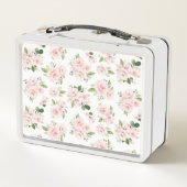 Roze bloemen, roze rozen, Waterverf bloemen (Achterkant)