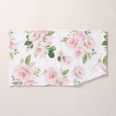 Roze bloemen, roze rozen, Waterverf bloemen Bad Handdoek (Handdoek)
