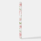 Roze bloemen, roze rozen, Waterverf bloemen iPhone Hoesje (Rechterkant)