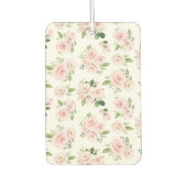 Roze bloemen, roze rozen, Waterverf bloemen Luchtverfrisser (Voorkant)