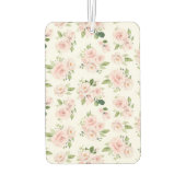 Roze bloemen, roze rozen, Waterverf bloemen Luchtverfrisser (Achterkant)