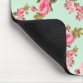 Roze bloemen, roze rozen, Waterverf bloemen Muismat (Hoek)