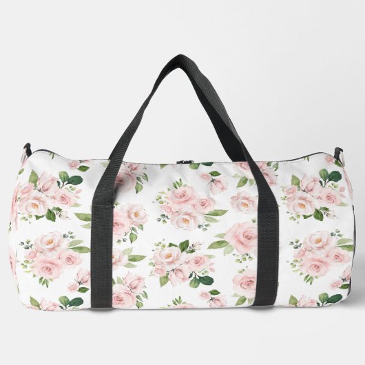 Roze bloemen, roze rozen, Waterverf bloemen Plunjezak (Voorkant)