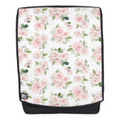 Roze bloemen, roze rozen, Waterverf bloemen Rugtassen (Voorkant)