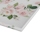 Roze bloemen, roze rozen, Waterverf bloemen Snijplank (Hoek)