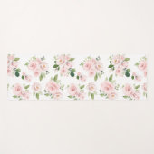 Roze bloemen, roze rozen, Waterverf bloemen Yogamat (Voorkant (horizontaal))