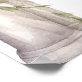 Roze bloemen rozen boog romantische bruiloft welko poster (Hoek)