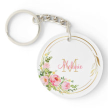 Roze Bloemen Rozen - Goud Lijst - Gepersonaliseerd