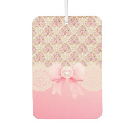 roze bloemen Rozen lint en kant Luchtverfrisser