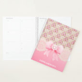  roze bloemen Rozen lint en kant Planner (Display)