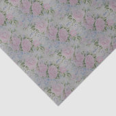Roze bloemen rozen vintage tissuepapier (Detail)