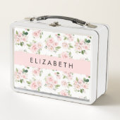 Roze Bloemen, Rozen, Waterverf Bloemen, Jouw naam (Voorkant)