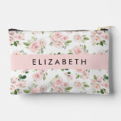 Roze Bloemen, Rozen, Waterverf Bloemen, Jouw naam Etui (Achterkant)