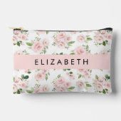 Roze Bloemen, Rozen, Waterverf Bloemen, Jouw naam Etui (Voorkant)