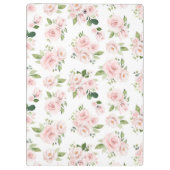 Roze Bloemen, Rozen, Waterverf Bloemen, Jouw naam Klembord (Achterkant)