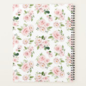 Roze Bloemen, Rozen, Waterverf Bloemen, Jouw naam Planner (Achterkant)