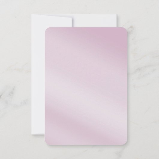 Roze Bloemen RSVP Kaart (Achterkant)