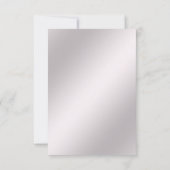 Roze  Bloemen RSVP Kaart (Achterkant)