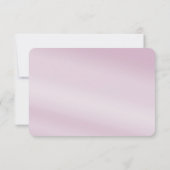 Roze Bloemen RSVP Kaart (Achterkant)