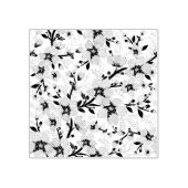 Roze bloemen rubberstempel (Afrduk)