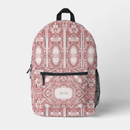 Roze Bloemen Rugzak Cut Sew Bag