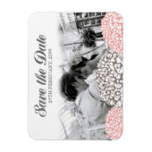  Roze Bloemen Save the Date Flexible Magnet Magneet (Verticaal)