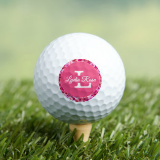 Roze Bloemen Schaduwen van Roze Bloemen gepersonal Golfballen