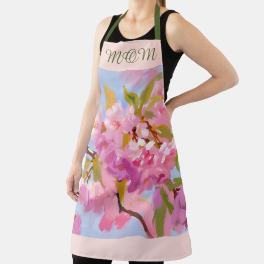 Roze bloemen schort (Insitu)