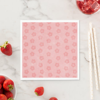 Roze Bloemen Servet