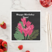 Roze bloemen servet (Insitu)
