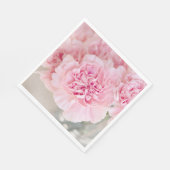 Roze bloemen servet (Hoek)