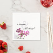 Roze Bloemen Servetten (Insitu)