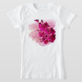 Roze bloemen shirt