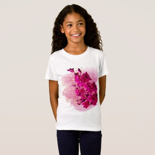 Roze bloemen shirt (Voorkant volledig)