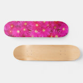 Roze bloemen Skateboard (Horizontaal)