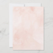 Roze Bloemen Slapen Baby shower Kaart (Achterkant)