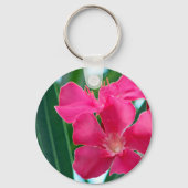Roze bloemen sleutelhanger (Voorkant)