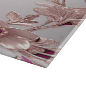 Roze  Bloemen Snijplank (Hoek)