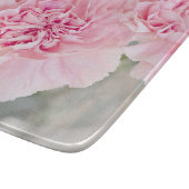 Roze bloemen snijplank (Hoek)