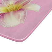 Roze bloemen snijplank (Hoek)