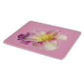 Roze bloemen snijplank (Hoek)
