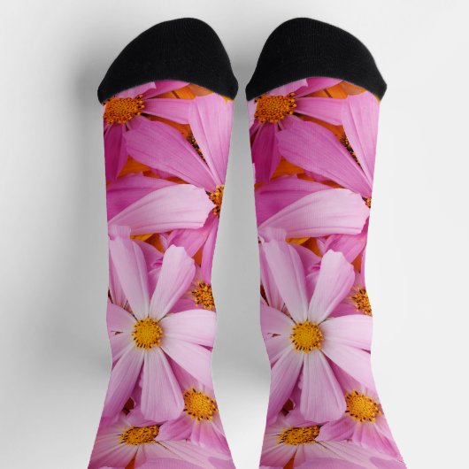 Roze bloemen sokken (Top)