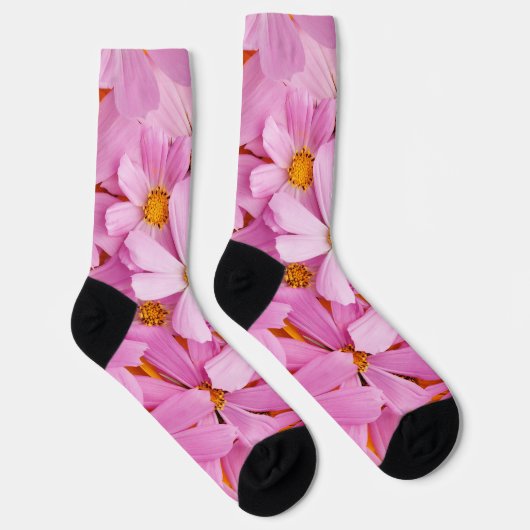 Roze bloemen sokken (Rechts)